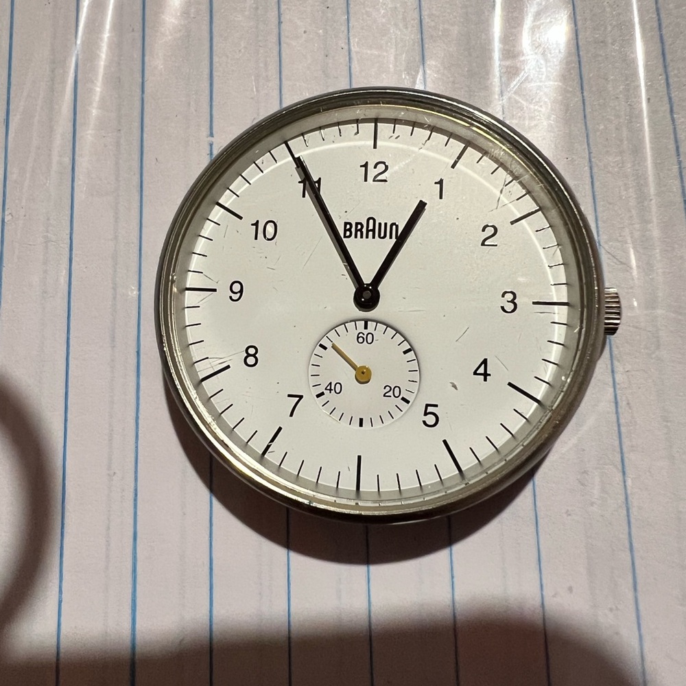 Braun Men's White Dial Minimalist Watch
